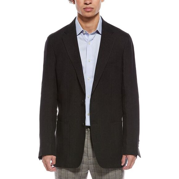 Todd Snyder MensLinen Madison Jacket Black